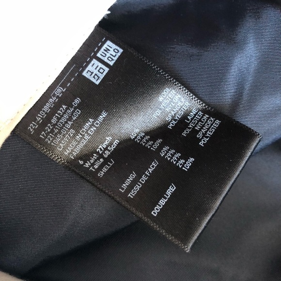 Uniqlo Ines de la Fressange Wool Blend Pinstripe Pants Size 6 - Picture 10 of 12